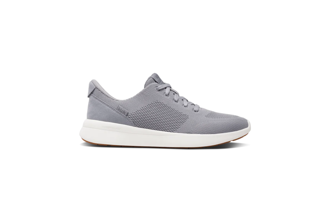 Gray Kizik slip-on sneaker designed for hands-free easy on-and-off, shown on a white background.
