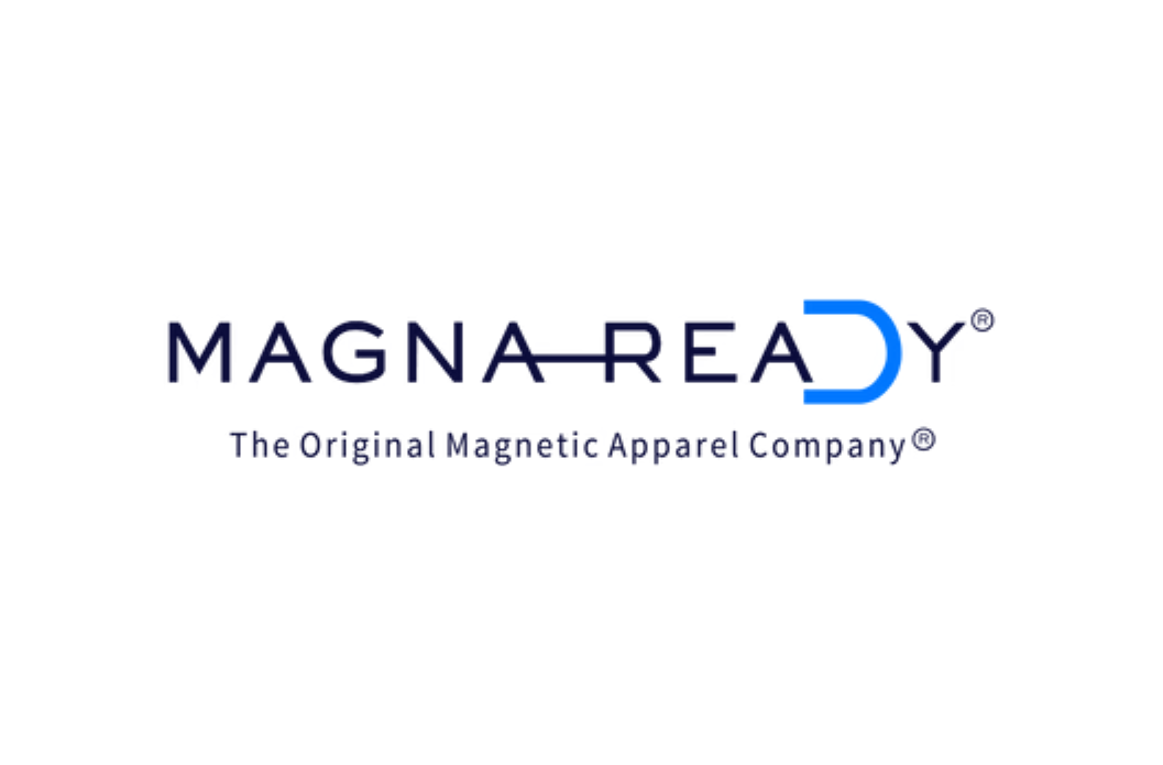MagnaReady logo with tag line, "The Original Magnetic Apparel Company"
